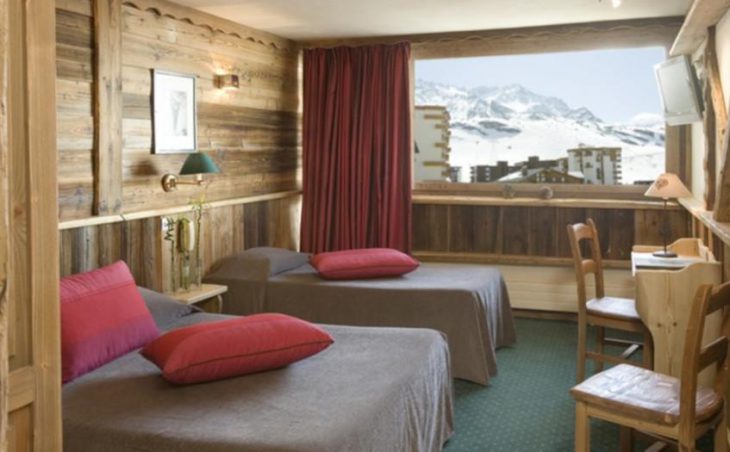 Hotel Les Trois Vallees, Val Thorens, Twin Bedroom